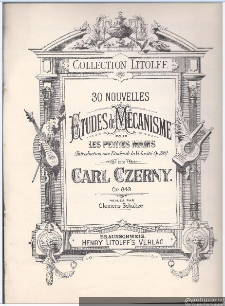  - 30 nouvelles Etudes de Mecanisme pour les petites Mains (Introduction aux Etudes de la Velocite, Op. 299), Op. 849 (= Collection Litolff, Nr. 1785).