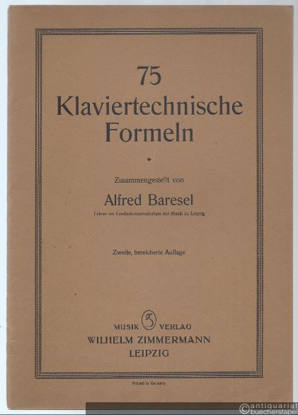  - 75 klaviertechnische Formeln.