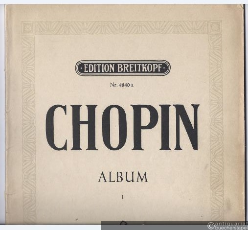  - Album ausgewählter Kompositionen, Band 1 (= Edition Breitkopf, Nr. 4840a).
