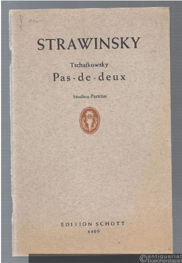  - Pas - de - deux / L'oiseau bleu / Bluebird from P. Tschaikowsky's ballet "The sleeping beauty" (= Edition Schott, Nr. 4409). Studien-Partitur.