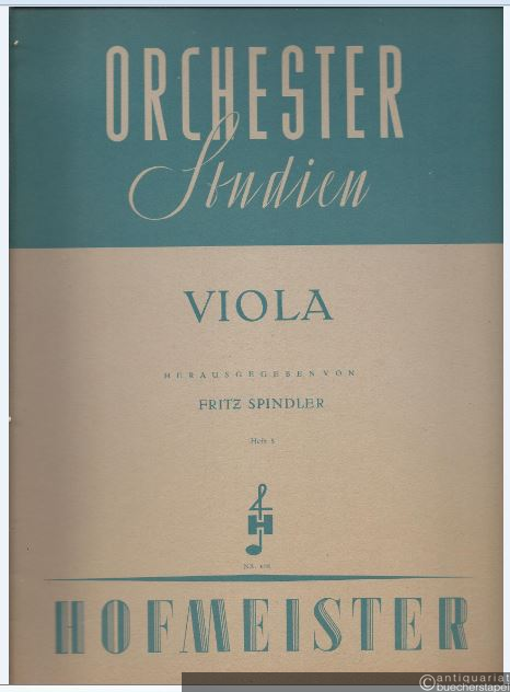  - Orchesterstudien für Viola, Heft 8 (= Orchesterstudien für alle Instrumente. Eine Sammlung der wichtigsten Stellen aus Opern, Oratorien, Symphonien und anderen Werken, Nr. 658).