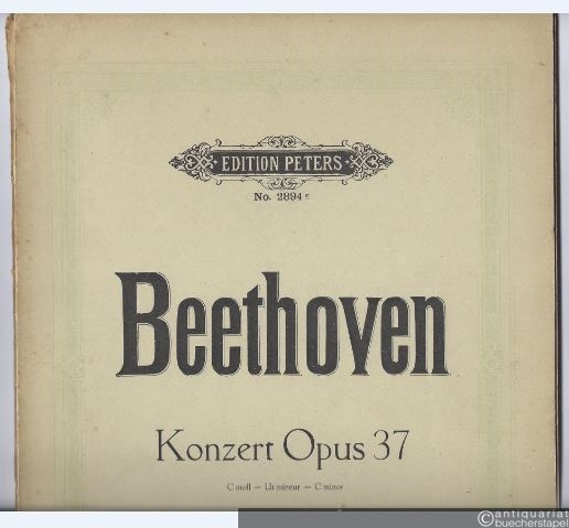  - Konzert für Pianoforte c-Moll Op. 37 (= Edition Peters, Nr. 2894c).
