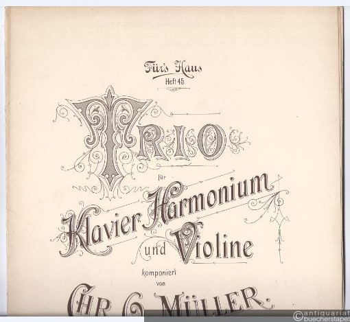  - Trio für Klavier, Harmonium und Violine op. 14 (= Für´s Haus, Heft 45).