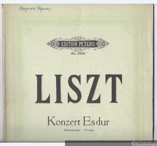  - Konzert Es-Dur für Klavier und Orchester (= Edition Peters, Nr. 3606). Ausgabe für zwei Klaviere.