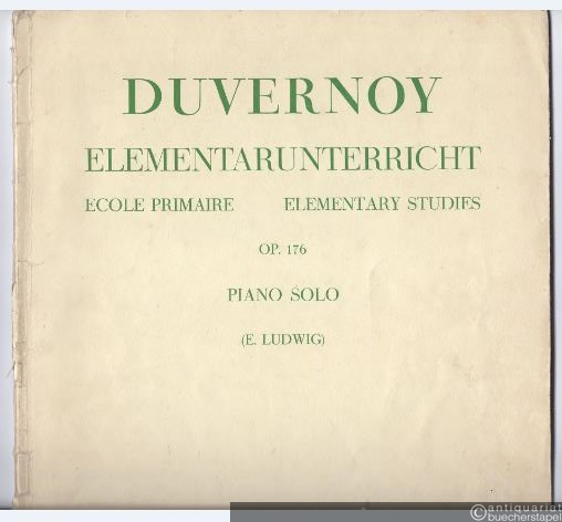  - Elementarunterricht / Ecole Primaire / Elementary Studies op. 176 (= Universal Edition 2073). Piano solo.