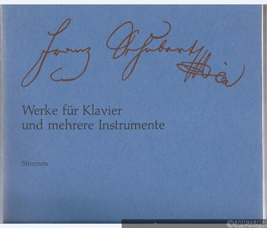  - Werke für mehrere Instrumente (= Franz Schubert. Neue Ausgabe sämtlicher Werke, Serie VI: Kammermusik, Band 7. Bärenreiter-Ausgabe 5511). Stimmen.
