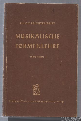  - Musikalische Formenlehre.