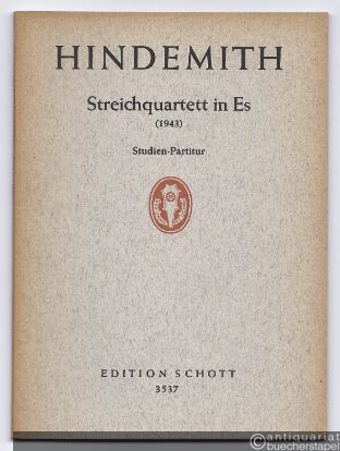  - Streichquartett in Es für 2 Violinen, Viola und Violoncello (1943) (= Edition Schott, Nr. 3537). Studien-Partitur.