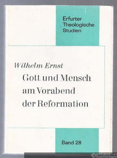  - Gott und Mensch am Vorabend der Reformation. Eine Untersuchung zur Moralphilosophie und -theologie bei Gabriel Biel (= Erfurter Theologische Studien, Band 28).