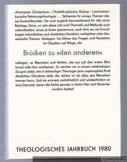  - Theologisches Jahrbuch 1980.