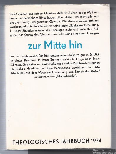  - Theologisches Jahrbuch 1974.
