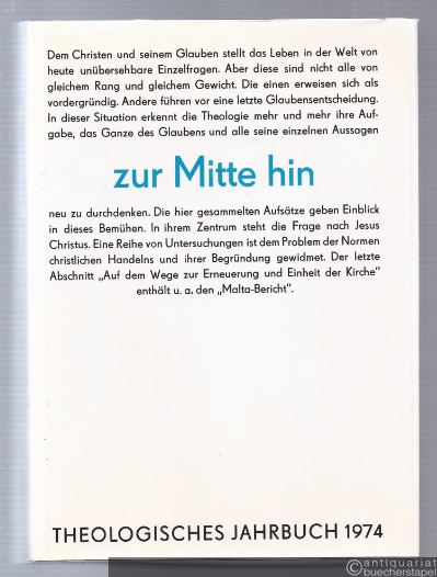  - Theologisches Jahrbuch 1974.
