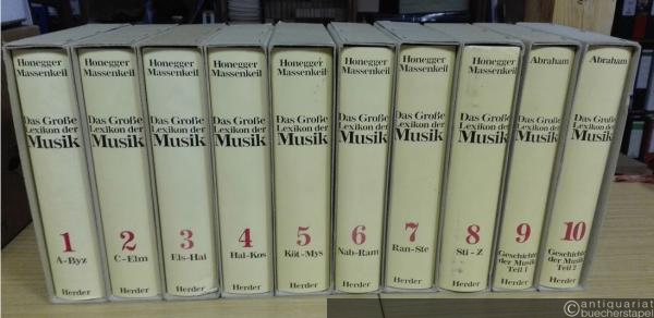  - Das große Lexikon der Musik in acht Bänden (Bände 1-8) und Geschichte der Musik Teil 1 u. 2 (Bände 9-10) [so vollständig].