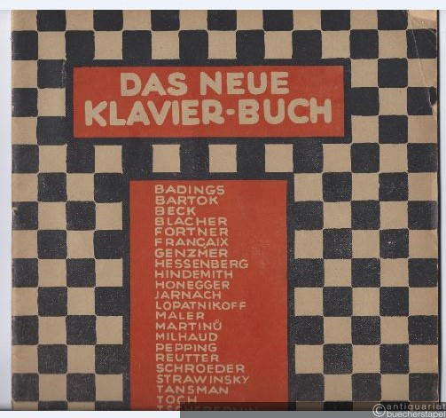  - Das neue Klavier-Buch. Eine Sammlung von Klavierstücken zeitgenössischer Komponisten. Band II (mittel) (= Edition Schott, Nr. 1401).