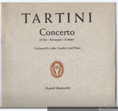  - Concerto D-Dur für Violoncello (oder Gambe) mit Streichorchester, zwei Hörnern und Cembalo (= Edition Schott, Nr. 1397). Klavierauszug.