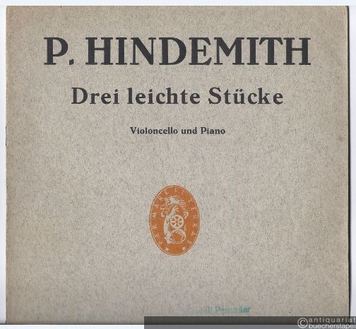  - Drei leichte Stücke für Violoncello und Klavier (1938) (Violoncello in der 1. Lage) (= Edition Schott, Nr. 2771). Violoncello und Piano.