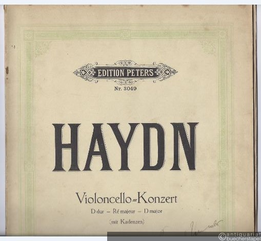  - Konzert für Violoncello und Orchester D-Dur. Mit Kadenzen [op. 101 Hob. VIIb: 2] (= Edition Peters, Nr. 3049).