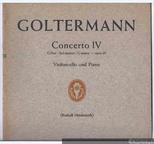  - Concerto IV G-Dur / Sol-majeur / G-Major op. 65 für Violoncello und Piano (= Edition Schott, Nr. 1359).