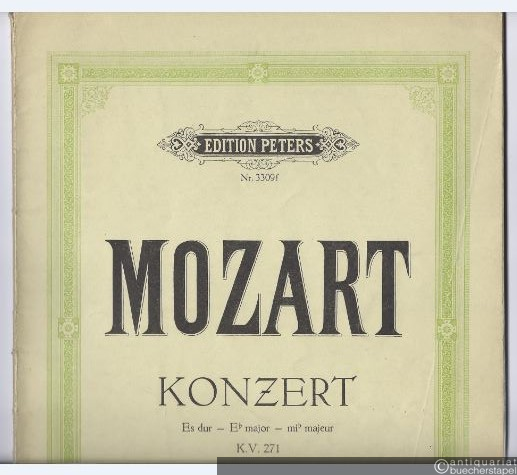  - Konzert Es-Dur (KV 271) / Konzert für Klavier und Orchester (= Edition Peters, Nr. 3309f). Ausgabe für zwei Klaviere.