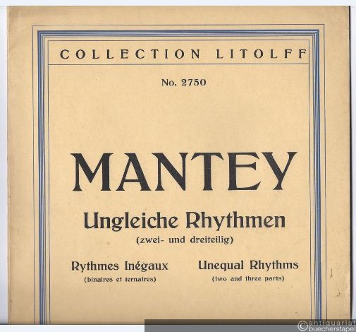  - Ungleiche Rhythmen (zwei- und dreiteilig) in Vorübungen und 24 Beispielen aus Unterrichtswerken für den Klavierunterricht methodisch zusammengestellt und bezeichnet (= Collection Litolff, No. 2750).