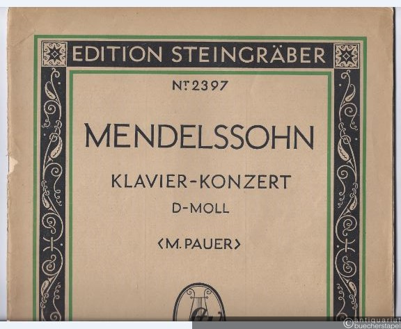  - Klavier-Konzert in D-Moll op. 40 (= Edition Steingräber, Nr. 2397). Für zwei Klaviere vierhändig.