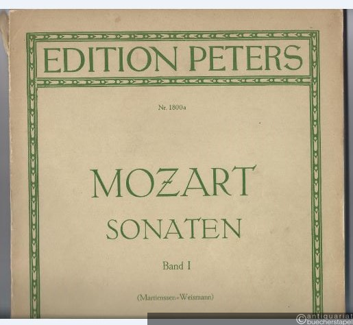  - Sonaten für Klavier zu zwei Händen, Band 1 (= Edition Peters, Nr. 1800a).