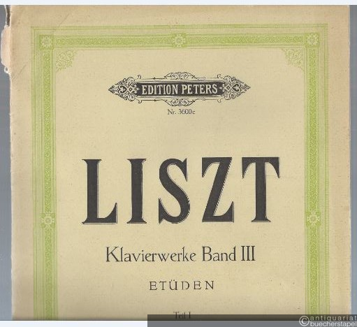  - Klavierwerke Band III. Etüden, Teil 1 (= Edition Peters, Nr. 3600c).