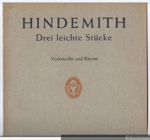  - Drei leichte Stücke für Violoncello und Klavier (1938) (Violoncello in der 1. Lage) (= Edition Schott, Nr. 2771). Violoncello und Piano.