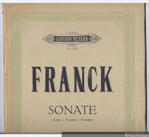  - Sonate für Violine und Klavier A-Dur (= Edition Peters, Nr. 3742).