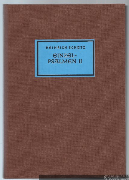 - Einzelne Psalmen II (= Neue Ausgabe sämtlicher Werke, Band 28). BA 4480.