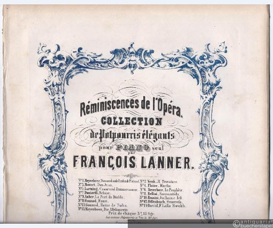  - Potpourri sur des Themes favoris de l'Opera Faust de Ch. Gounod.