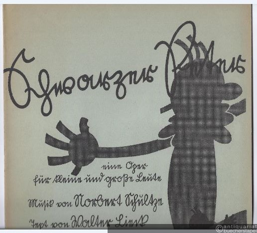  - Schwarzer Peter, eine Oper für kleine und große Leute. Musik von Norbert Schultze. Text von Walter Lieck. Ein Querschnitt für Klavier und Gesang.