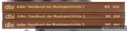  - Handbuch der Musikgeschichte (in 3 Bänden vollständig) (= dtv Wissenschaftliche Reihe, 4039-4041)..