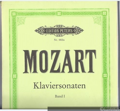  - Sonaten für Klavier zu zwei Händen, Band 1 (= Edition Peters, Nr. 1800a).