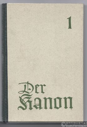  - Der Kanon. Ein Singbuch für Alle. 1. Teil: Von den Anfängen bis Bach.