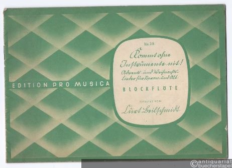  - Kommt ohne Instrumente nit! Advents- und Weihnachtslieder für Sopran- und Altblockflöte (= Edition pro musica, Nr. 38).