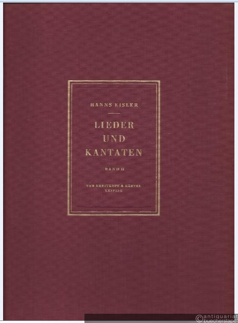  - Lieder und Kantaten, Band 2.