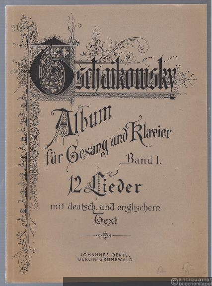  - Album für Gesang und Klavier, Heft 1. 12 Lieder mit deutschem und englischem Text.