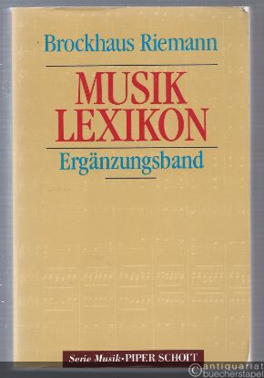  - Musiklexikon in vier Bänden und einem Ergänzungsband (nur der Ergänzungsband).