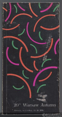  - 20th international festival of contemporary music Warsaw Autumn, September 15-26 1976 [Programm].