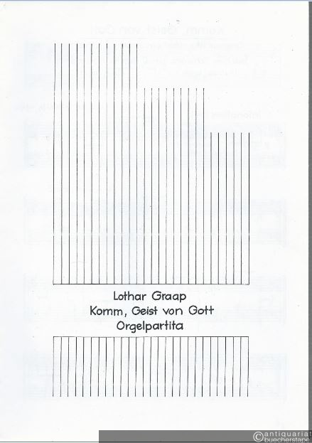  - Komm, Geist von Gott (1999). Orgelpartita über ein neues Lied von Joachim Schwarz und Hartmut Handt.