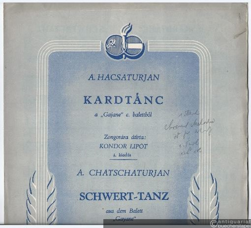  - Schwert-Tanz aus dem Balett "Gayane" (1904) / Kardtanc a "Gajane" c. balettböl.