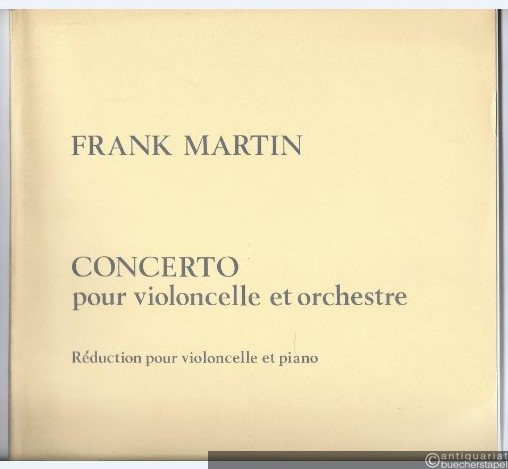  - Concerto pour violoncelle et orchestre. Reduction pour violoncelle et piano (= Universal Edition no. 13514).