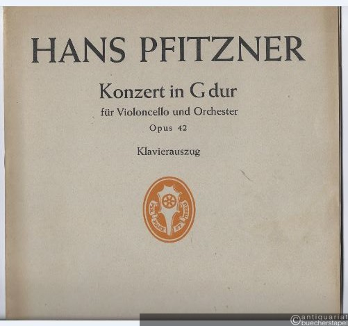  - Konzert in G dur in einem Satz für Violoncello und Orchester Op. 42 (= Edition Schott, No. 2420). Klavierauszug.