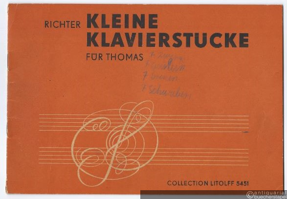  - Kleine Klavierstücke für Thomas (= Collection Litolff 5451).
