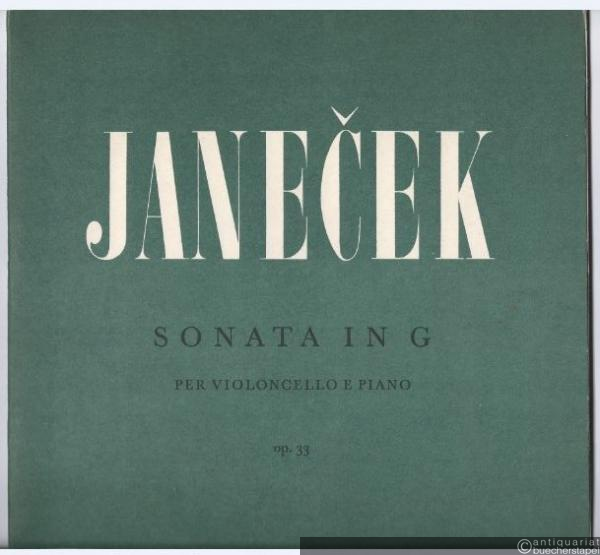  - Sonata in G (1958) per Violoncello e Piano / pro Violoncello a Klavir op. 33.