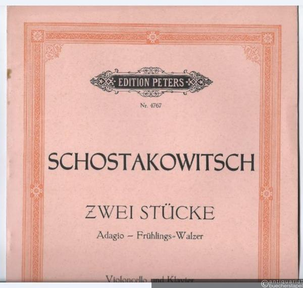  - Zwei Stücke für Violoncello und Orchester. Adagio. Frühlings-Walzer (= Edition Peters, Nr. 4767). Violoncello und Klavier..