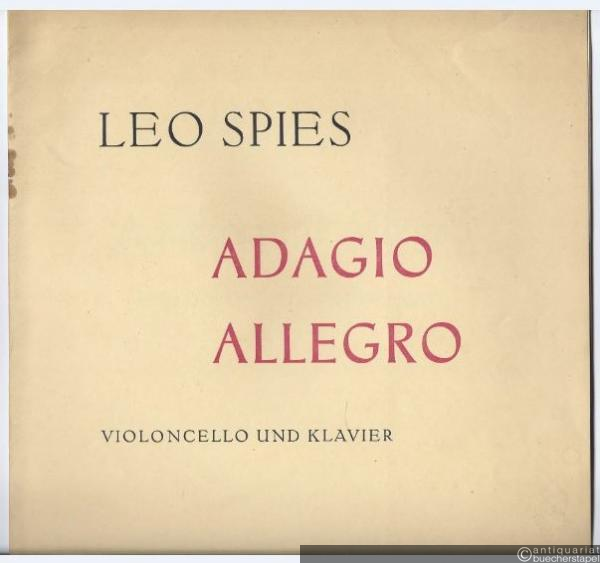  - Adagio und Allegro (1956) für Violoncello und Klavier (= Collection Litolff, Nr. 5231).