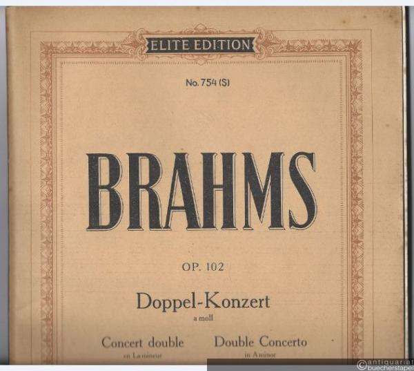  - Doppel-Konzert op. 102 a-Moll / Concert double en La mineur / Double concerto in A minor (= Elite Edition, No. 754 S.). 3 Stimmen.