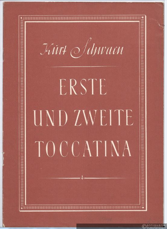  - Erste und zweite Toccatina für Klavier.